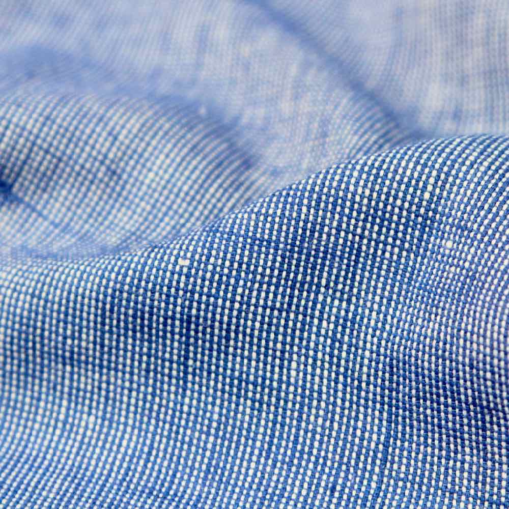 Blue white cotton weave