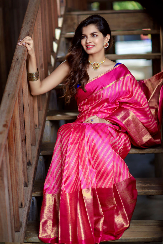 Chanderi silk cotton saree