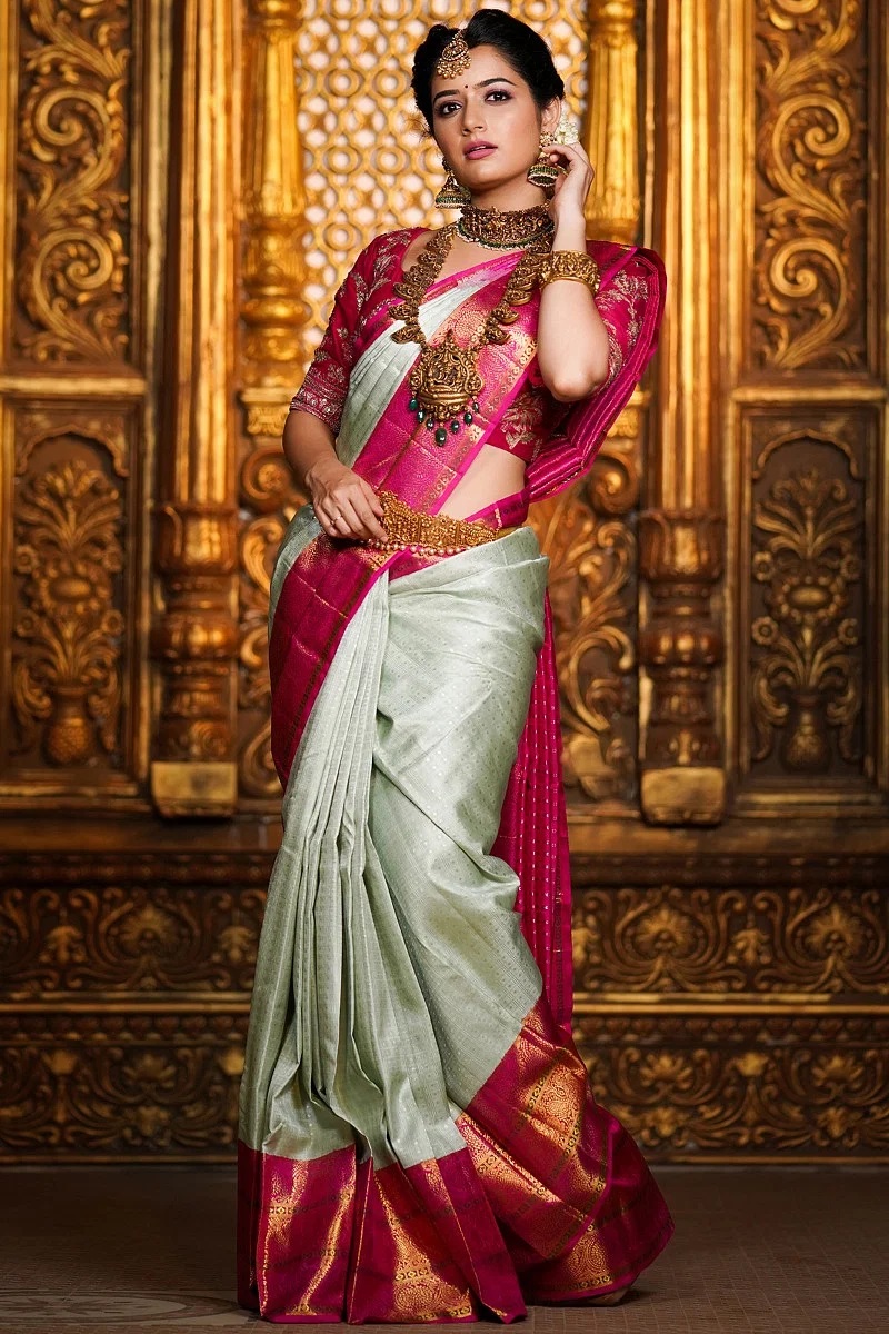 Traditional Indian silk saree